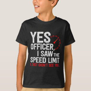 Camiseta Policial Speeding - Para Entusiastas De Carro, Amp