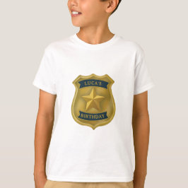 Camiseta Policial Tema Policial Cumprimentos Menino