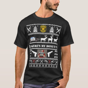Camiseta Policial Vergonhota de Natal Navidad Sweat
