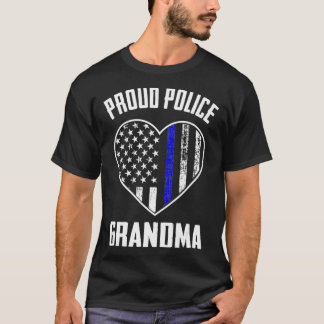 Camiseta Policial Vovó-Americana Flag Thin Bl