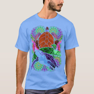 Camiseta Polinésia Tatuagem Tartarugas Havaianas Mandala Lo