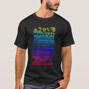 Camiseta Polinésia Tribal Havaiana Maori Sun Turtle Ani