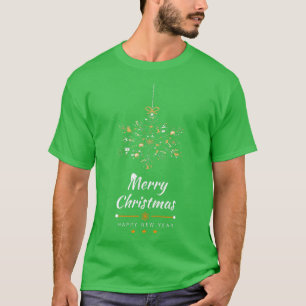 Camiseta Polish Christmas Tree Decoration Star Merry Christ