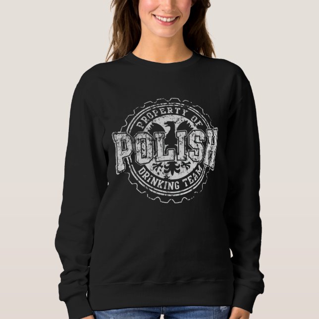 Camiseta Polish Drinking Team Beer Poland Vodka Men Women (Frente)