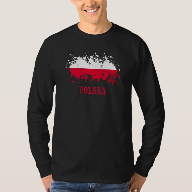 Camiseta Polish enthusiasts for Polska and Poland (Frente)