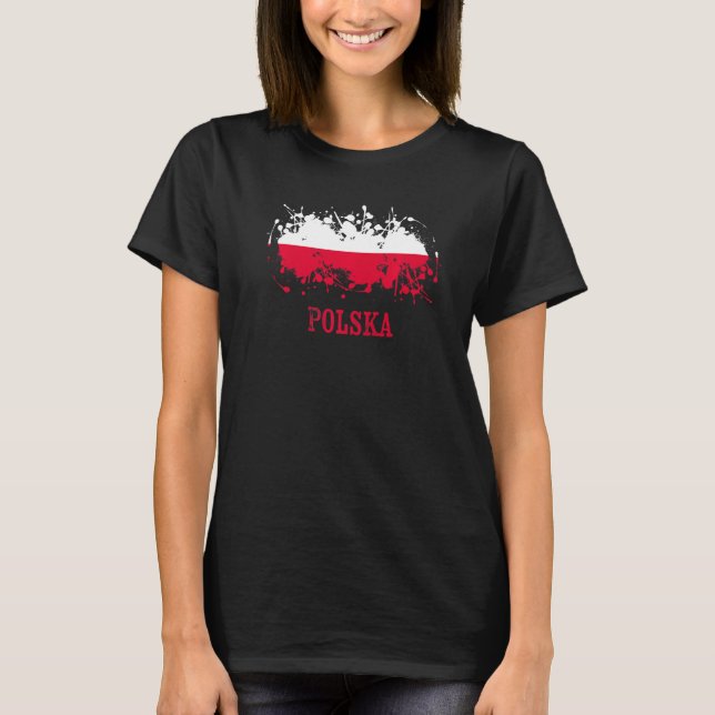 Camiseta Polish enthusiasts for Polska and Poland (Frente)