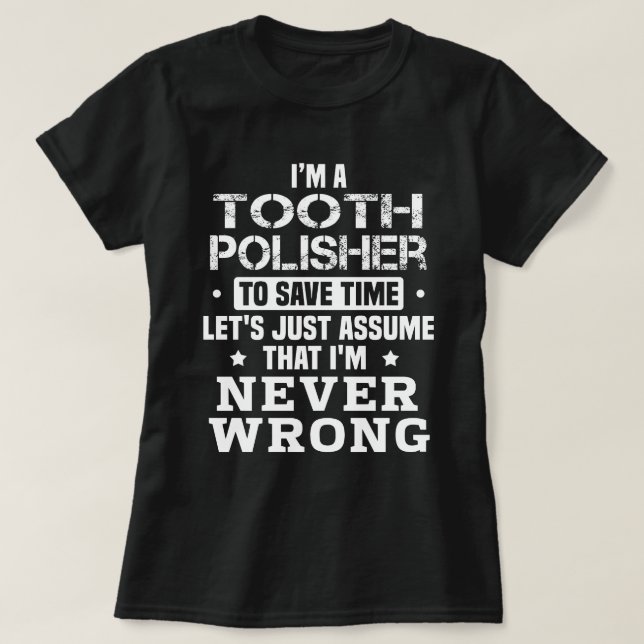 Camiseta Polisor dentário (Frente do Design)
