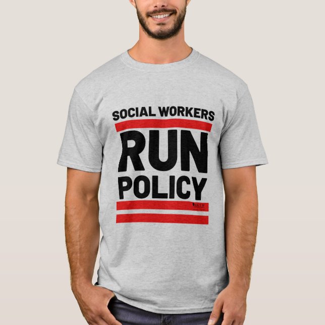 Camiseta Política de Execução dos Trabalhadores Sociais (Frente)