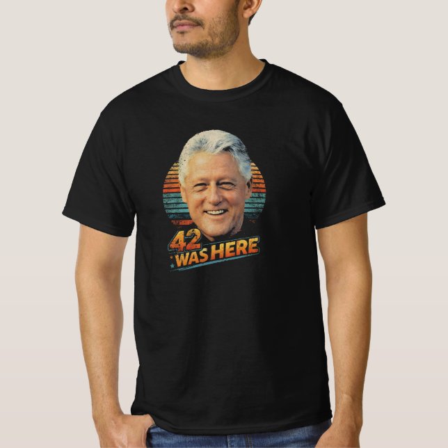 Camiseta Política Retro Bill Clinton 42   (Frente)