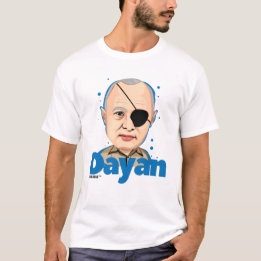 Camiseta Político do israelita de Moshe Dayan