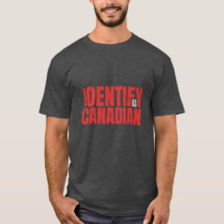 Camiseta Político Identifica Design político canadense