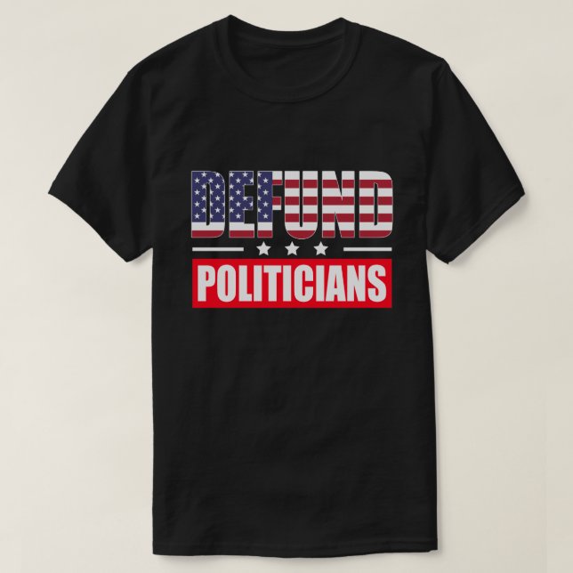 Camiseta Políticos Defendidos (Frente do Design)