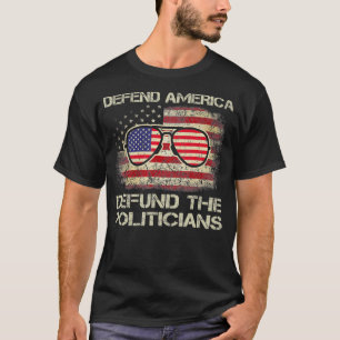 Camiseta Políticos defensores Liberdade Bandeira Americana