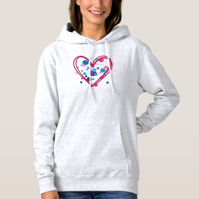 Camiseta Polk Dot Heart (Frente)