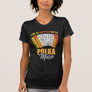 Camiseta Polka Music Accordion Dancing em polonês