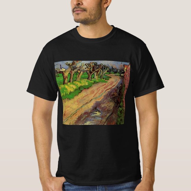 Camiseta Pollard Willows por Vincent van Gogh (Frente)