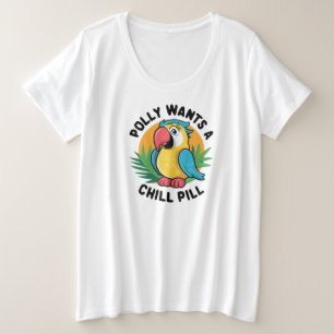 Camiseta Polly Quer Design de Papagaio