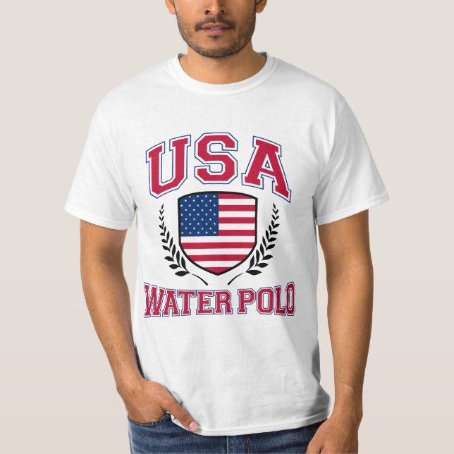 Camiseta Pólo aquático dos EUA (Frente)