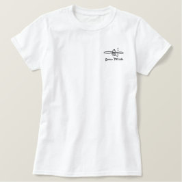 Camiseta Polo Bordada Feminina apreciação casual do grafite ferroviário feminino