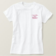 Camisa Engraçada Bordada