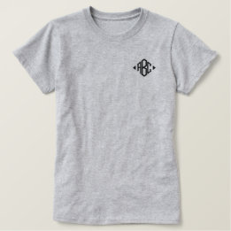 Camiseta Polo Bordada Feminina Iniciais de monograma personalizados de bordados