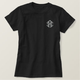 Camiseta Polo Bordada Feminina Iniciais Monograma Elegantes