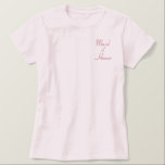 Camiseta Polo Bordada Feminina Roupa de Casamento de Madrinha de casamento bordad<br><div class="desc"></div>