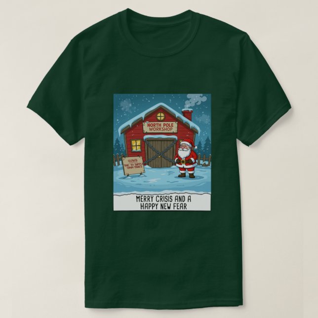 Camiseta Pólo Norte Cartoon Engraçado (Frente do Design)