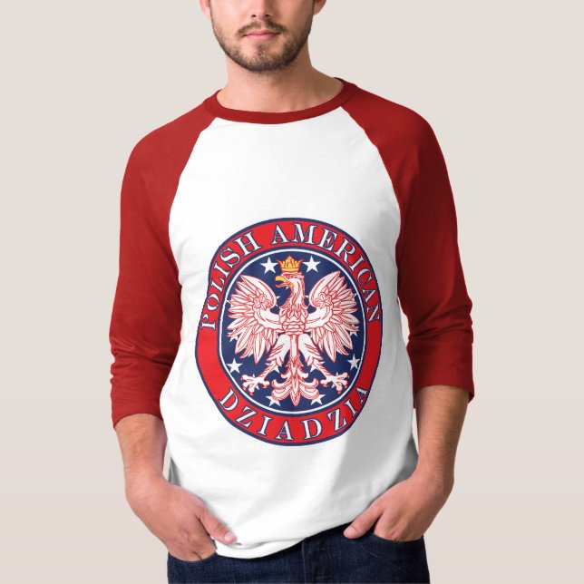 Camiseta Polonês Americano Dziadzia (Frente)