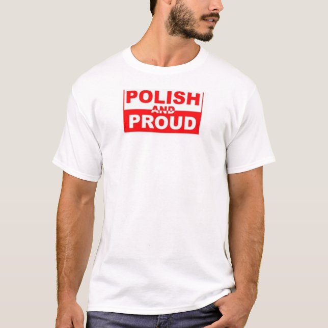 Camiseta Polonês e orgulhoso (Frente)