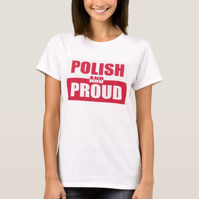 Camiseta Polonês e orgulhoso (Frente)