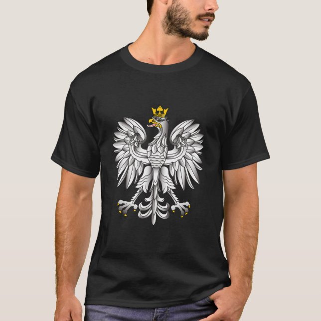 Camiseta Polonês Emblem Polônia Eagle Orud (Frente)
