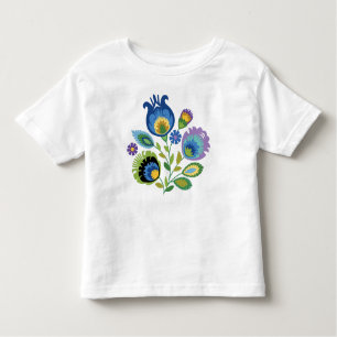 Camiseta Polonês Floral Dark Blue Papercut Design