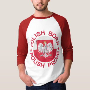 Camiseta Polonês polonês do nascer orgulhoso