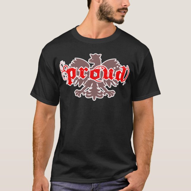 Camiseta polonesa orgulhosa (Frente)