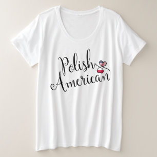 Camiseta Poloneses americanos Hearts Women's