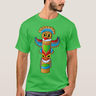 Camiseta Poloneses Totem Nativos Americanos