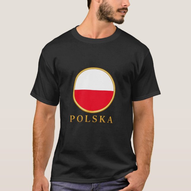 Camiseta Polônia - Bandeira Polonesa (Frente)