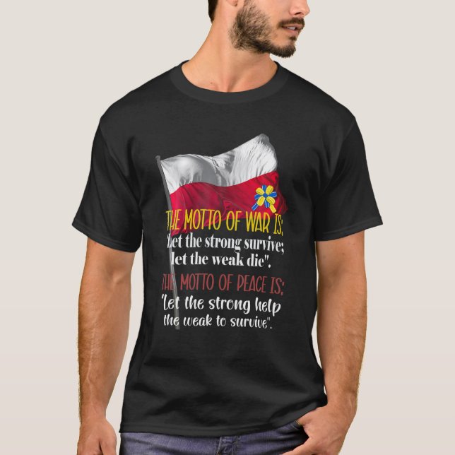 Camiseta Polônia com a Ucrânia (Frente)