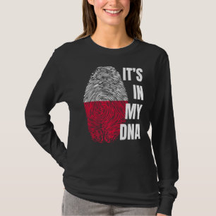 Camiseta Polônia de impressão digital Dna de sinalizador po