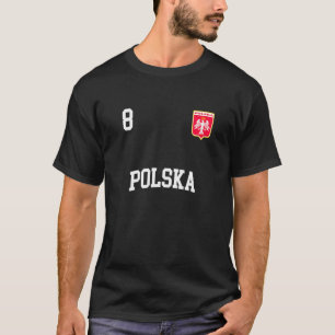 Camiseta Polônia Futebol 8 de trás Futebol polonês