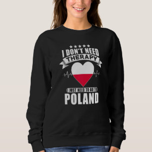 Camiseta Polônia Não preciso de terapia, só preciso de ir