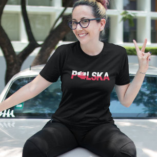 Camiseta Polônia Polska Flag Women T Shirt