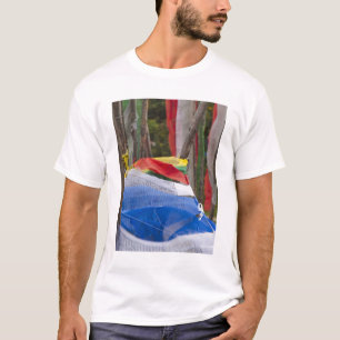 Camiseta Pólos de bandeiras de oração na montanha, Yotongla