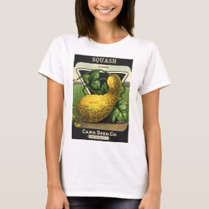 Camiseta Polpa de verão do amarelo da arte da etiqueta do