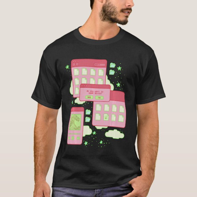 Camiseta Polpa estética de Pastel de Vaporwave, de Grunge S (Frente)