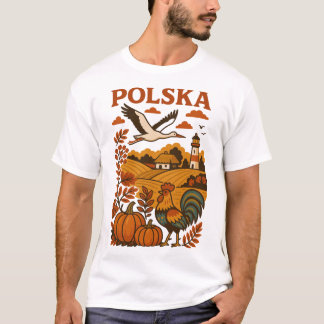 Camiseta Polska Autumn Folk Countryside