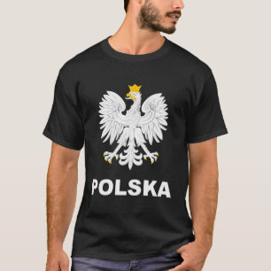 Camiseta Polska Classic com águia branca polonesa