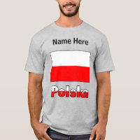 Polska e Polonesa Bandeira Personalizada Masculina