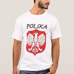 Camiseta Polska Eagle branco no protetor